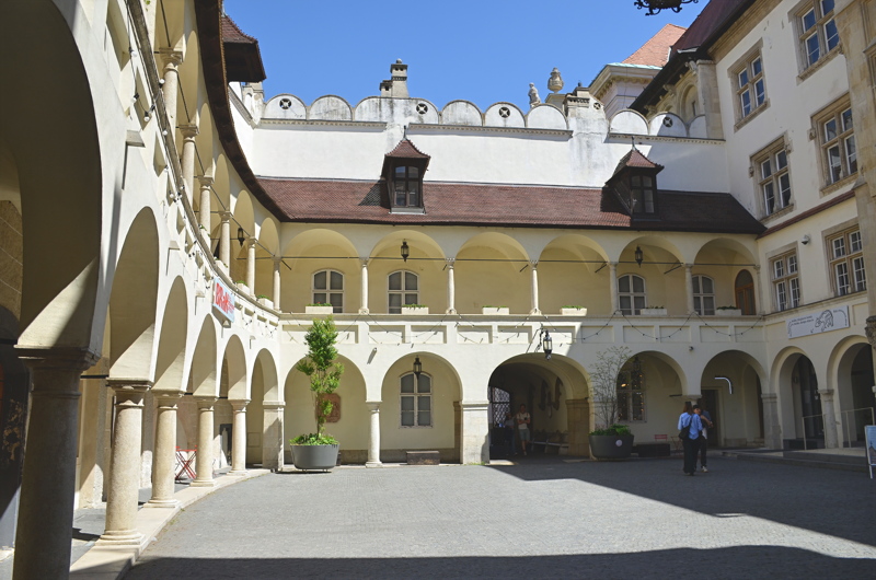 The courtyard of the Old Town Hall in Bratislava